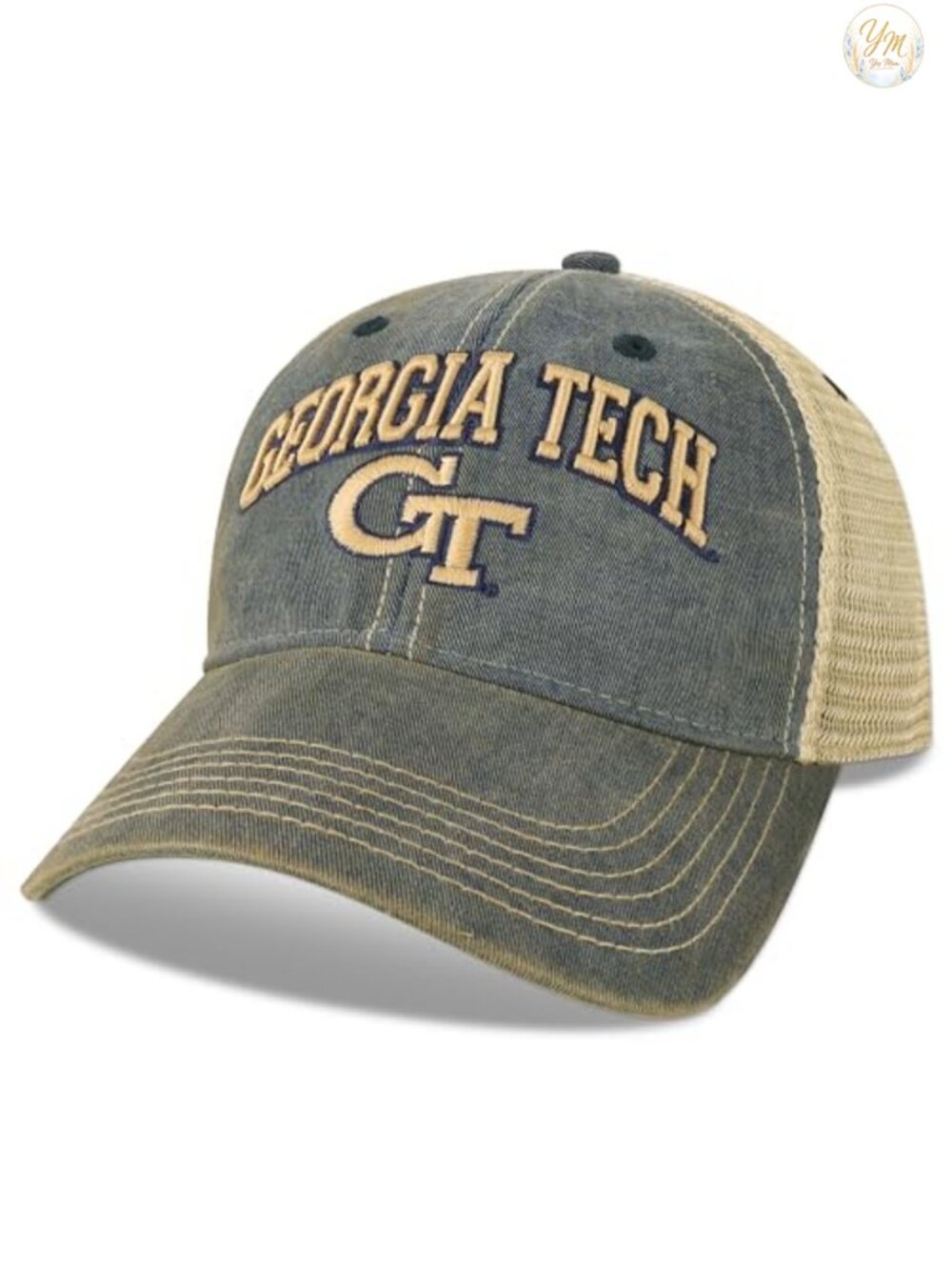 NCAA Georgia Tech Yellow Jackets Baseball Cap Snapback Adjustable Washed Cotton